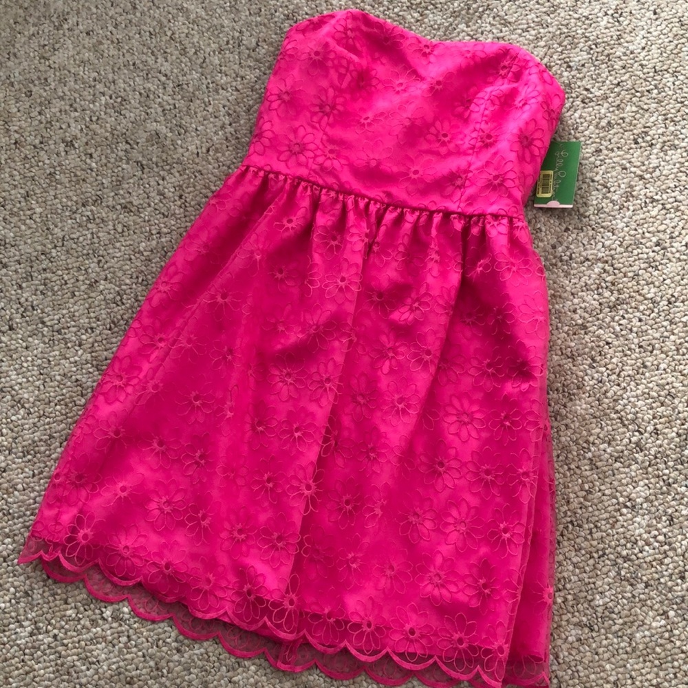 Pop pink Lilly Pulitzer dress 💜Free shipping💜
